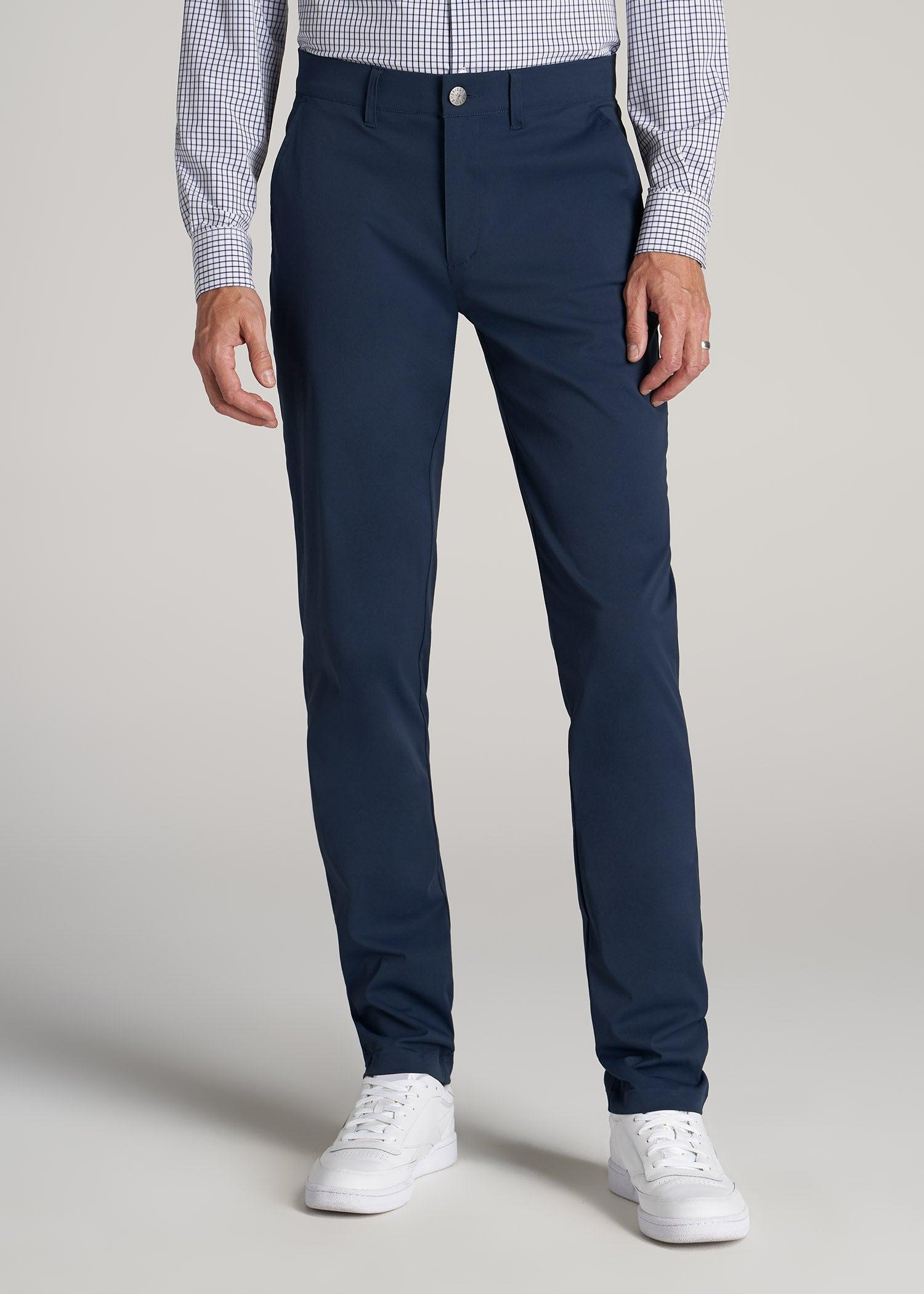 TAPERED FIT Traveler Chino Pants for Tall Men in Marine Navy Product Image