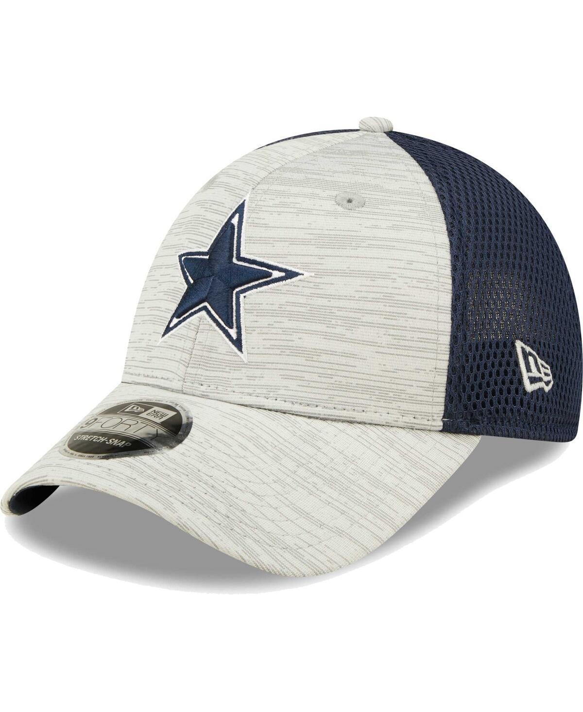 Mens New Era Gray Dallas Cowboys Active 9FORTY Adjustable Snapback Hat - Gray Product Image