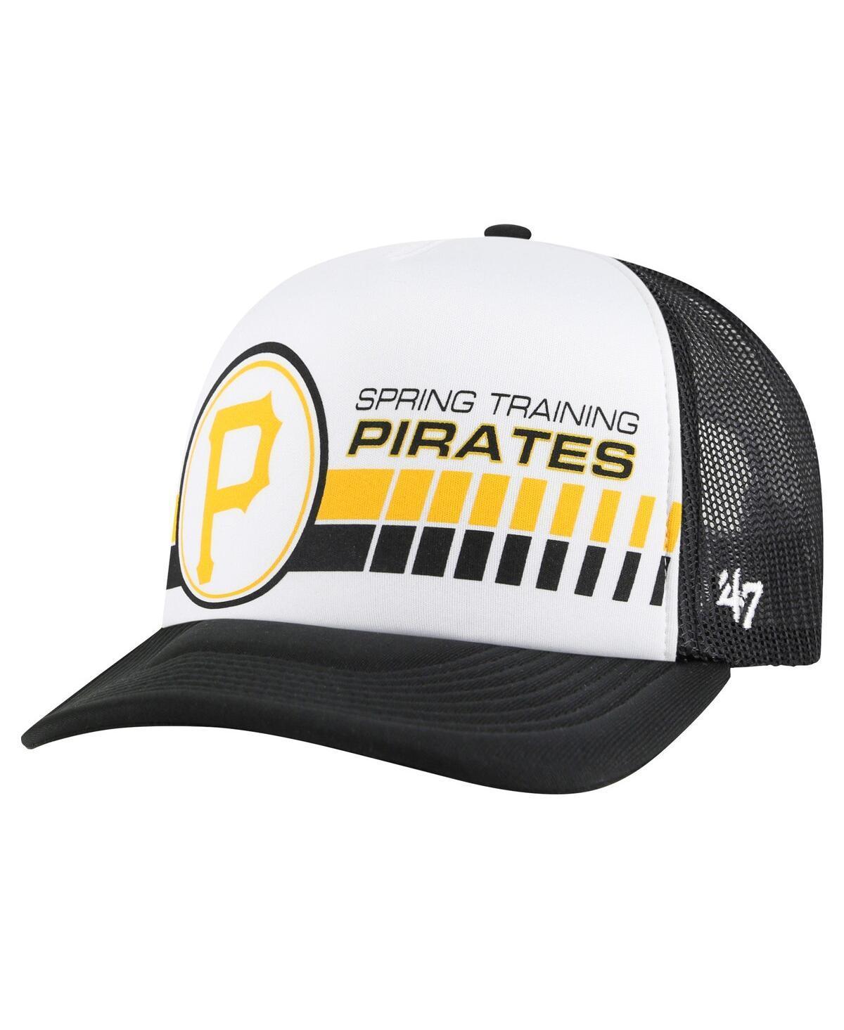 Mens 47 Brand White Pittsburgh Pirates 2024 Spring Training Foam Trucker Adjustable Hat - White Product Image