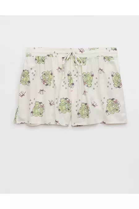 Aerie Disney Off-Duty Flannel Boxer Women's Product Image