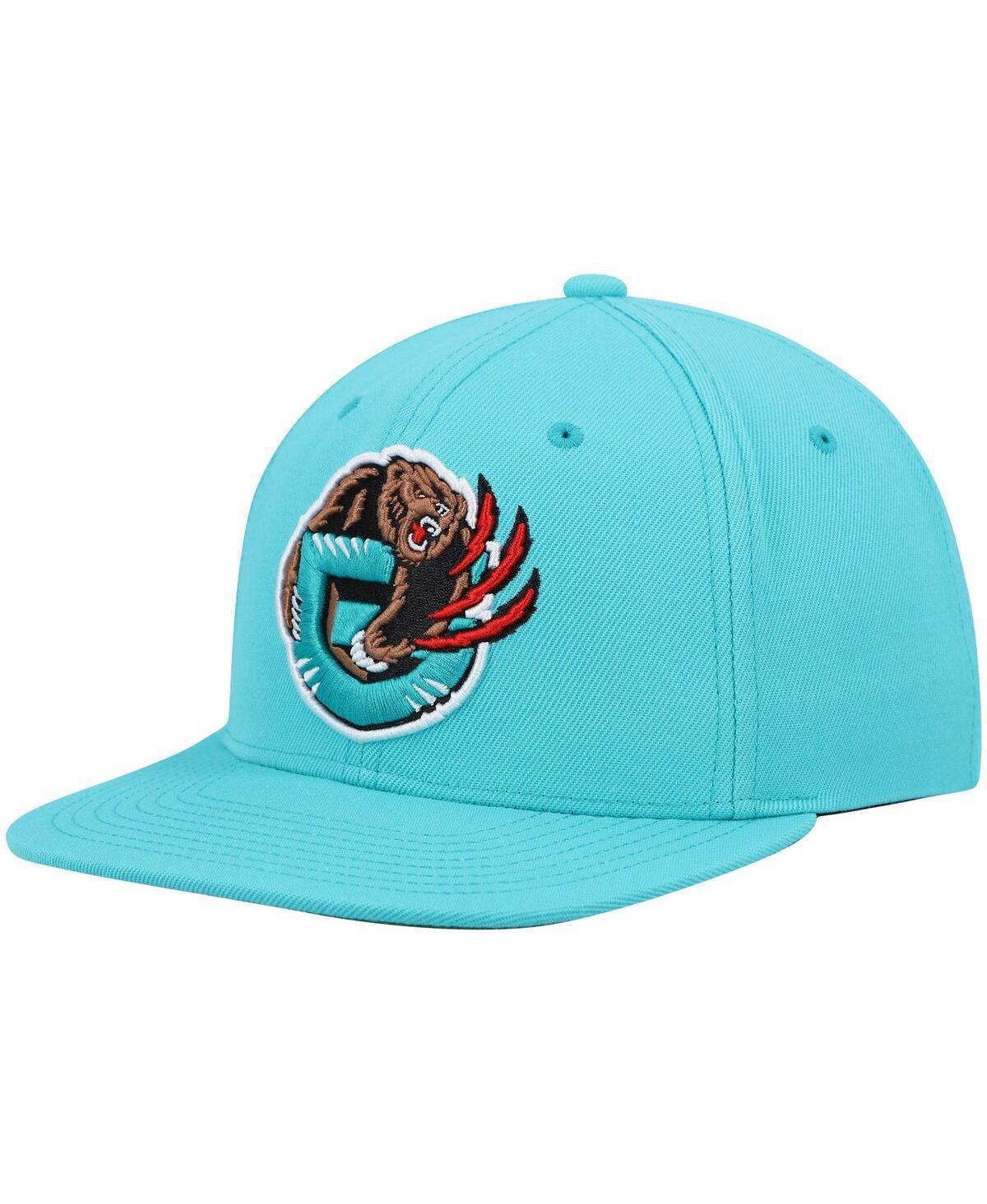 Mens Mitchell & Ness Turquoise Vancouver Grizzlies Hardwood Classics Team Ground 2.0 Snapback Hat Product Image