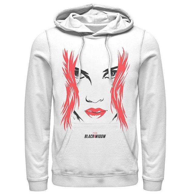 Mens Marvel Black Widow Big Face Hoodie Product Image