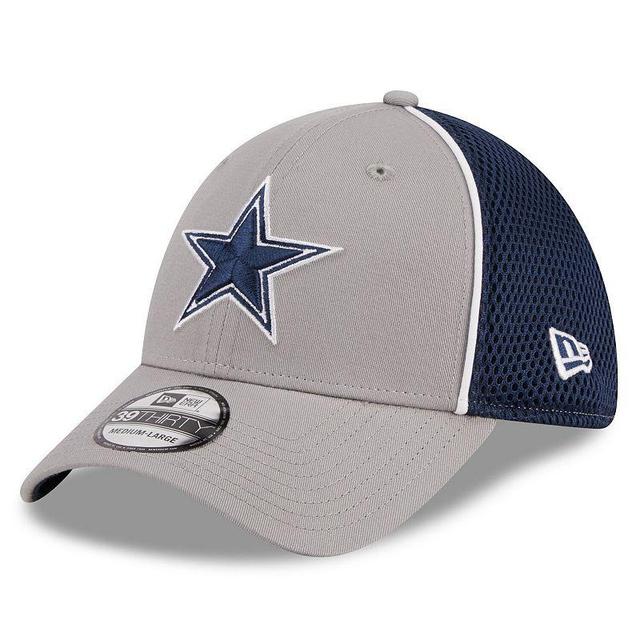 Mens New Era Gray Dallas Cowboys Pipe 39THIRTY Flex Hat Product Image