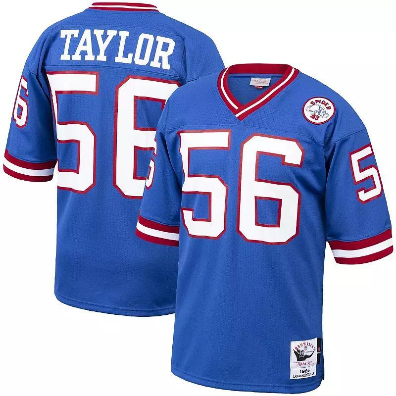 Mens Mitchell & Ness Lawrence Taylor Royal New York Giants 1986 Authentic Throwback Retired Player Jersey Product Image