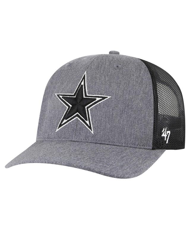 Mens 47 Charcoal Dallas Cowboys Carbon Trucker MVP Adjustable Hat Product Image