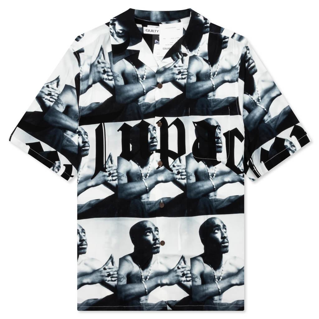 Tupac Hawaiian Type-2 S/S Shirt - White Male Product Image