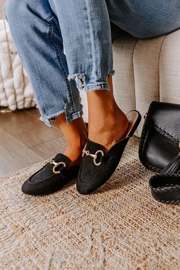 The Elle Faux Suede Mule Loafer product image