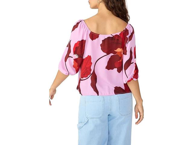 Sanctuary Daily Button Front Blouse (Enchanted) Women's Clothing Product Image