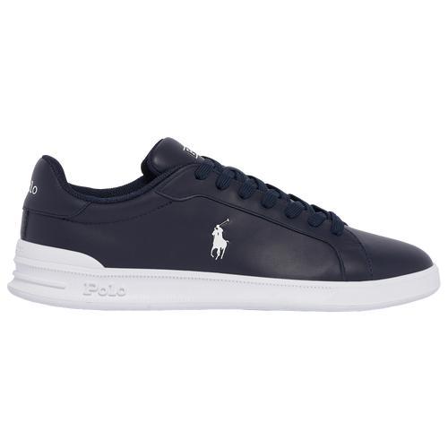 Polo Ralph Lauren Mens Heritage Court II Leather Sneaker - Shoes White/Navy Product Image