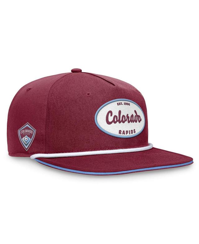 Mens Fanatics Branded Garnet Colorado Rapids Iron Golf Snapback Hat Product Image