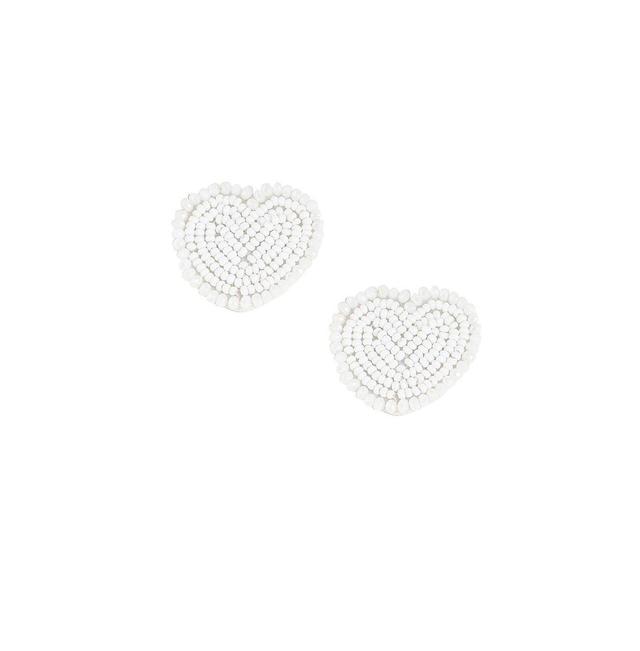 Sohi Womens Heart Stud Earrings Product Image