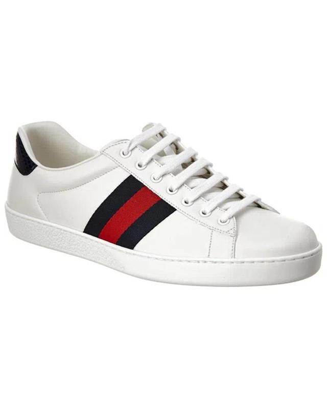 Ace Leather Sneaker In White Product Image