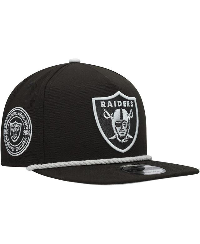 New Era Mens Black Las Vegas Raiders Captain Snapback Hat Product Image