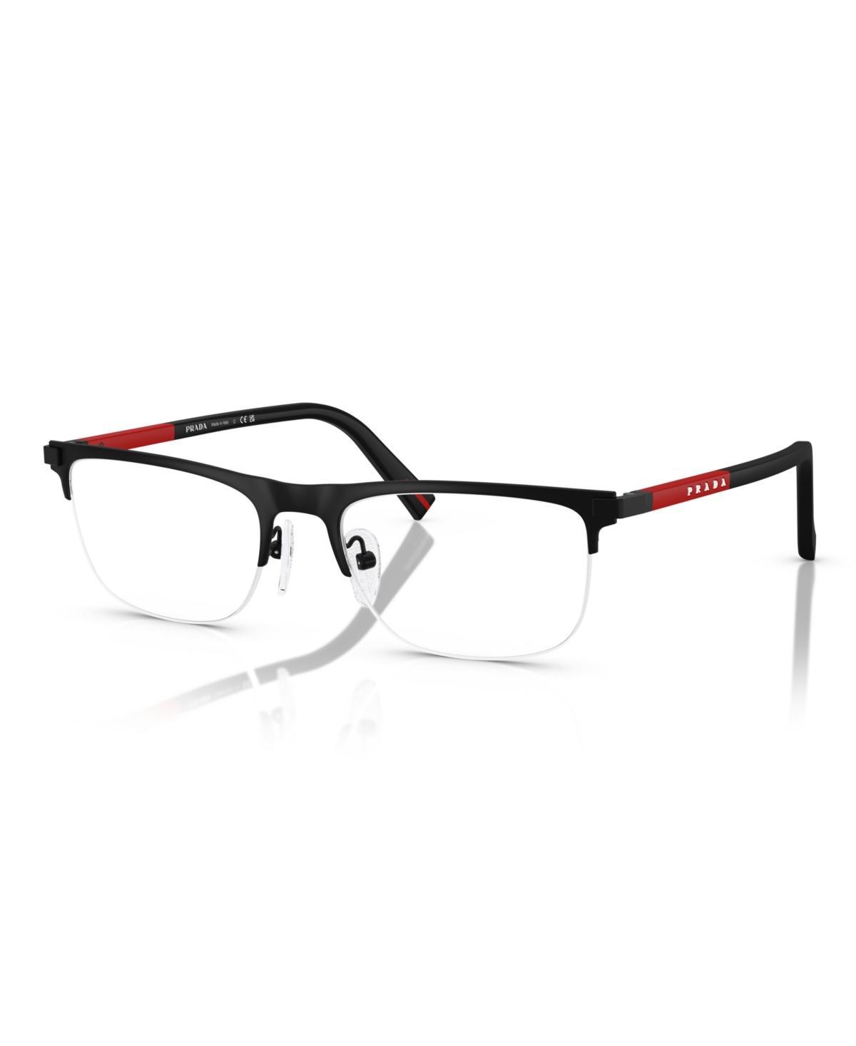 Prada Linea Rossa Mens Polarized Eyeglasses, Ps 50RV - Matte Black Product Image