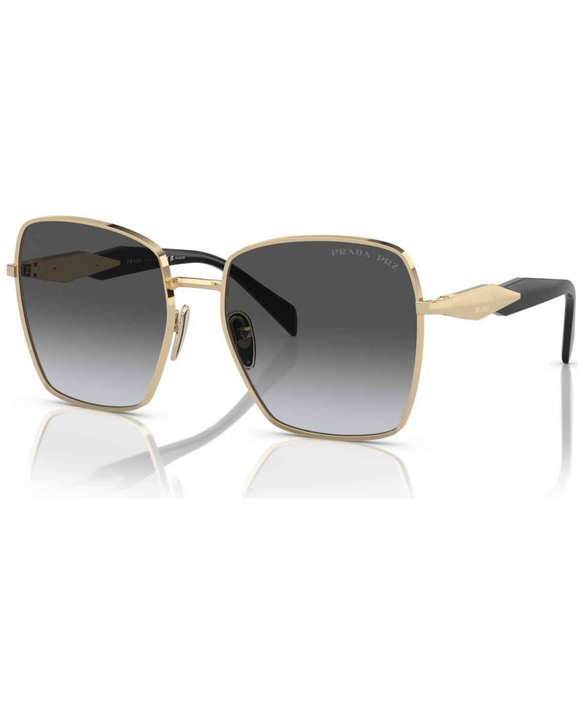 Prada 57mm Polarized Gradient Square Sunglasses Product Image