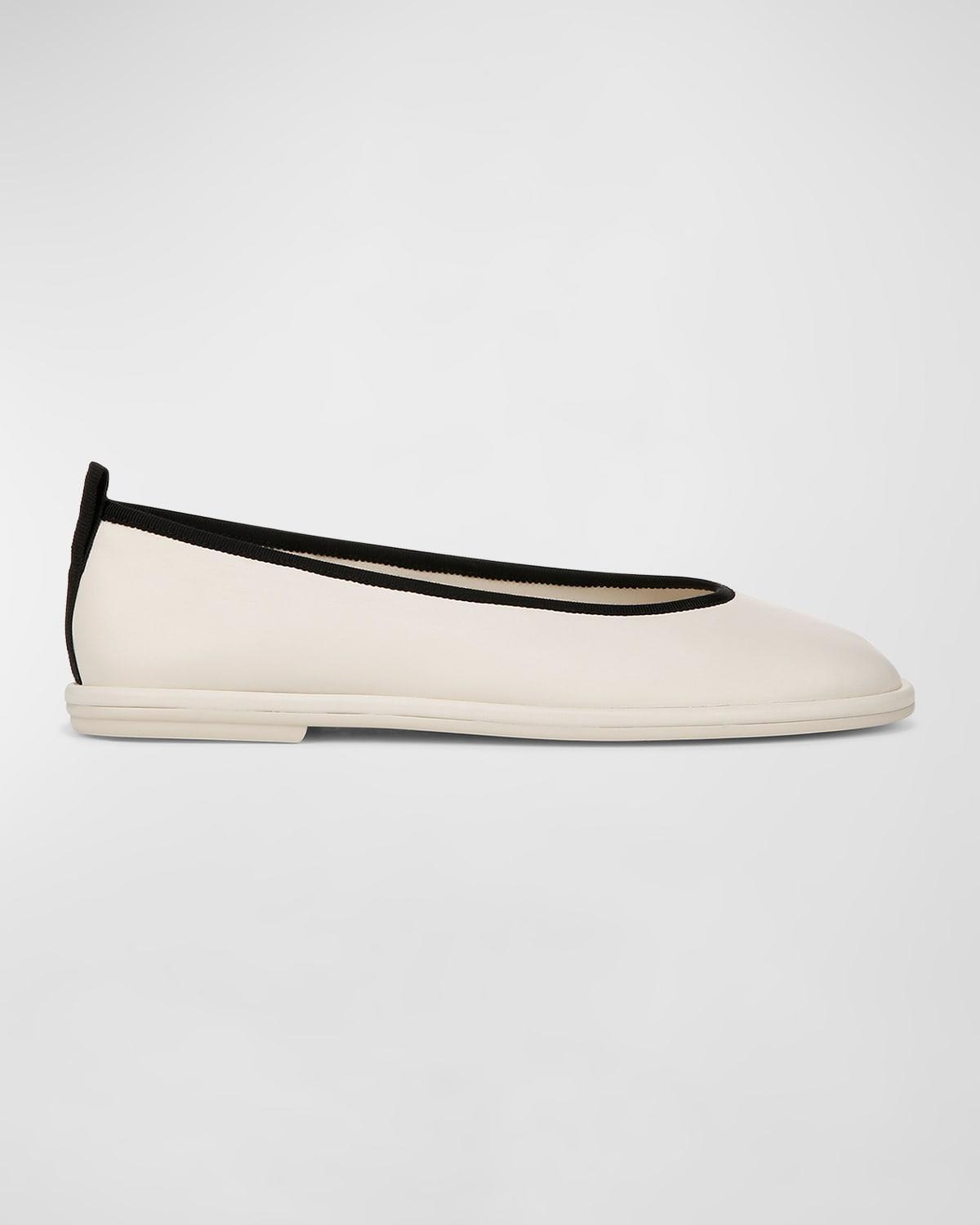 Womens Sofia Leather Skimmer Ballet Flats Product Image