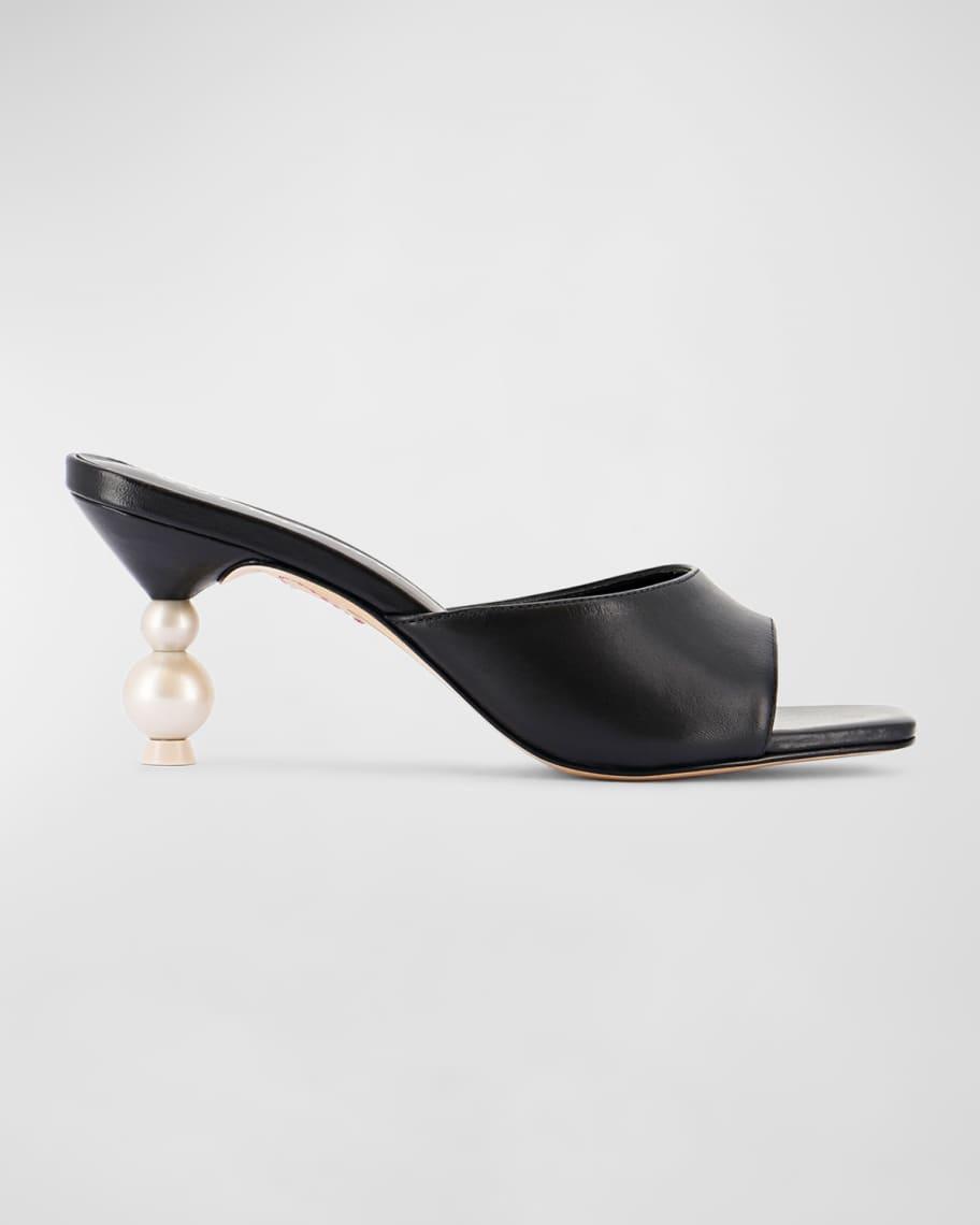 Pearla Leather Mule Sandals Product Image