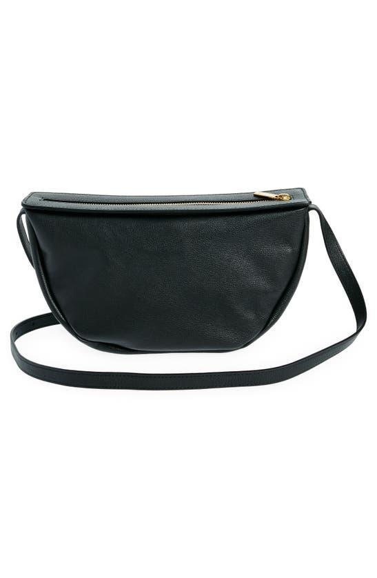 MANSUR GAVRIEL Moon Sling Leather Crossbody Bag In Black Product Image