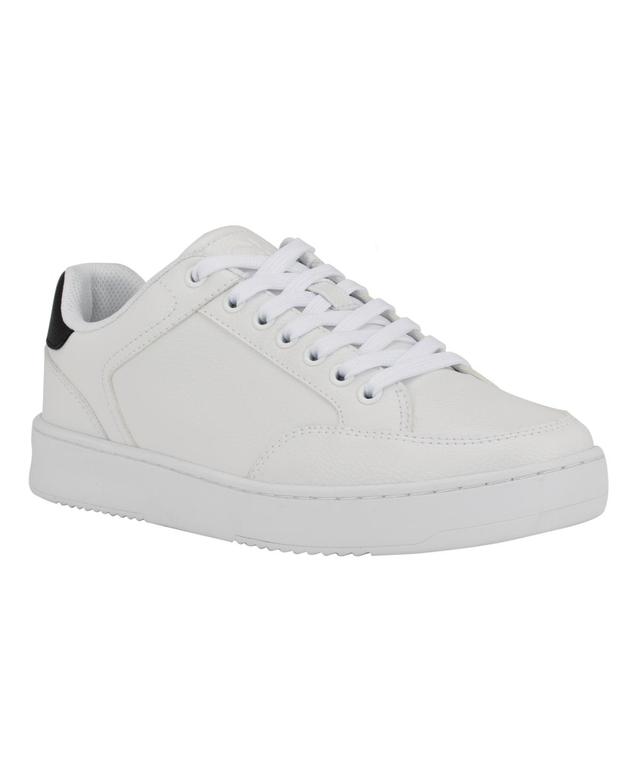 Calvin Klein Mens Low Top Court Sneakers - White Product Image