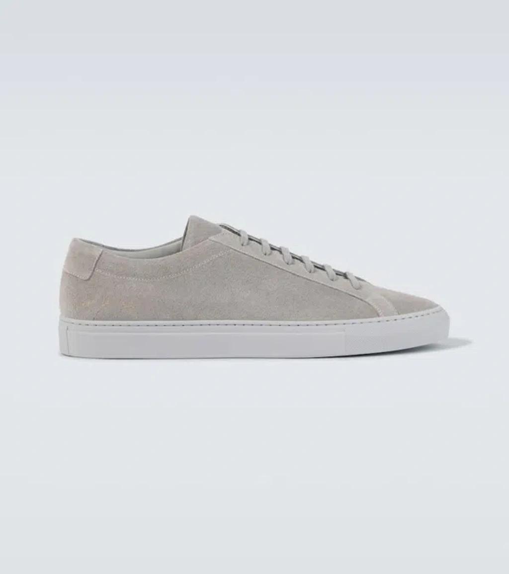 COMMON PROJECTS Achilles Suede Sneakers In Grey Product Image