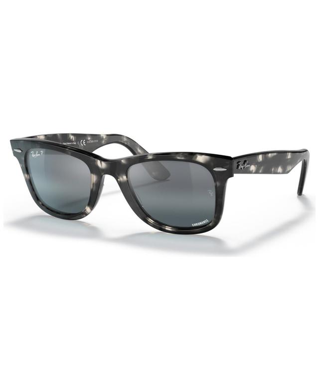 Womens Wayfarer Tortoiseshell Chromance Sunglasses Product Image