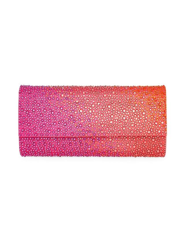 Womens Perry Crystal-Embellished Ombr Clutch Product Image