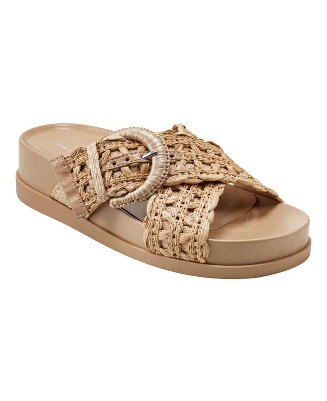 Marc Fisher Womens Welti Woven Slip-On Flat Footbed Sandals Product Image