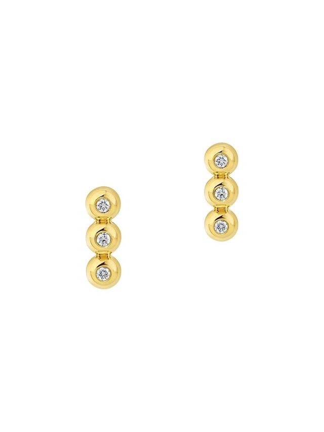 Womens Markeli 18K Yellow Gold & Diamond Drop Earrings Product Image