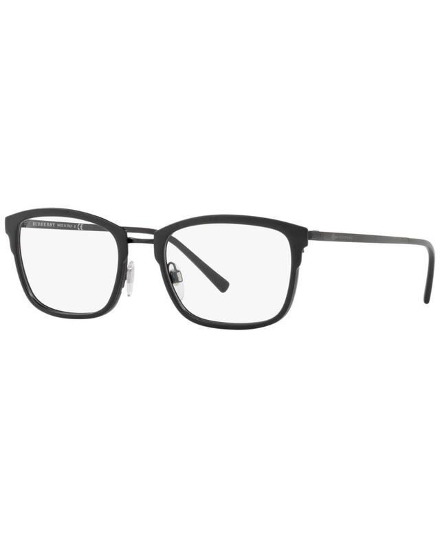 Burberry BE1319 Mens Square Eyeglasses - Black Product Image