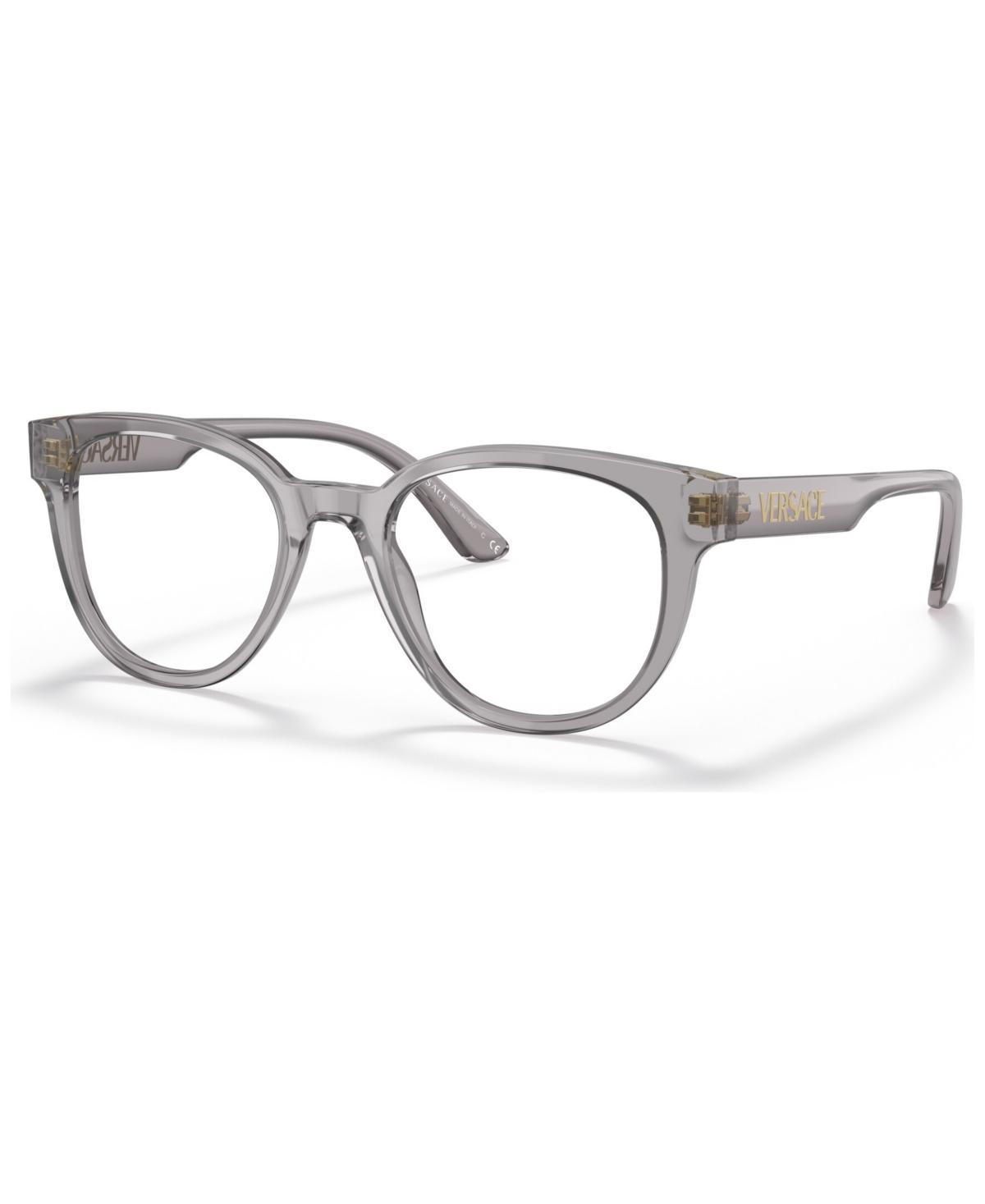 Versace Mens Pillow Eyeglasses, VE331749-o - Transparent Gray Product Image