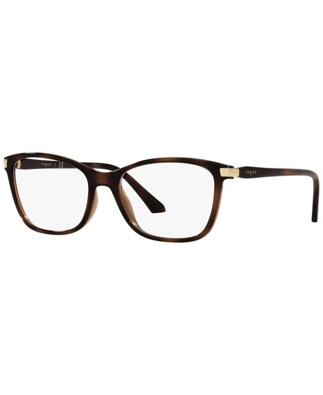 Vogue Eyewear Womens Pillow Eyeglasses, VO5378 - Havana, Brown Product Image