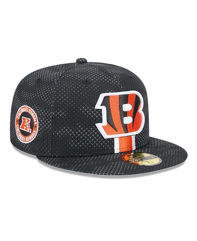 New Era Mens Black Cincinnati Bengals 2024 Sideline 59FIFTY Fitted Hat Product Image