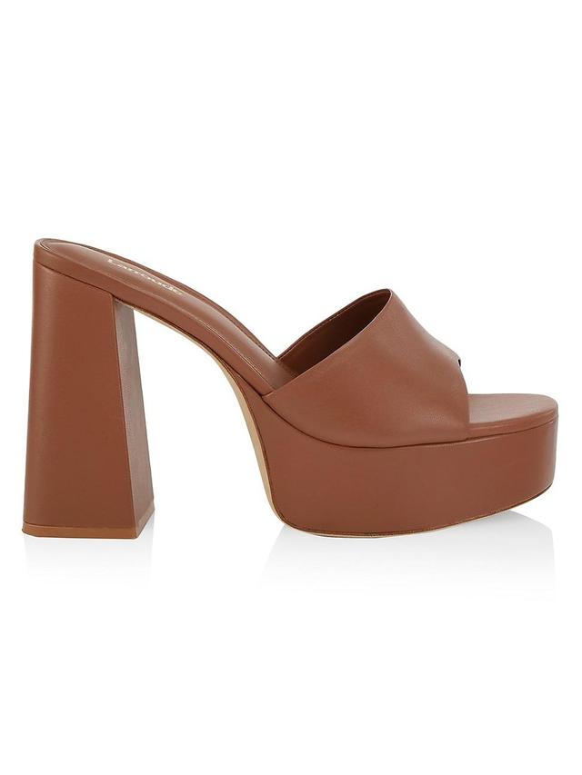 Womens Dolly Platform Leather Mules Product Image