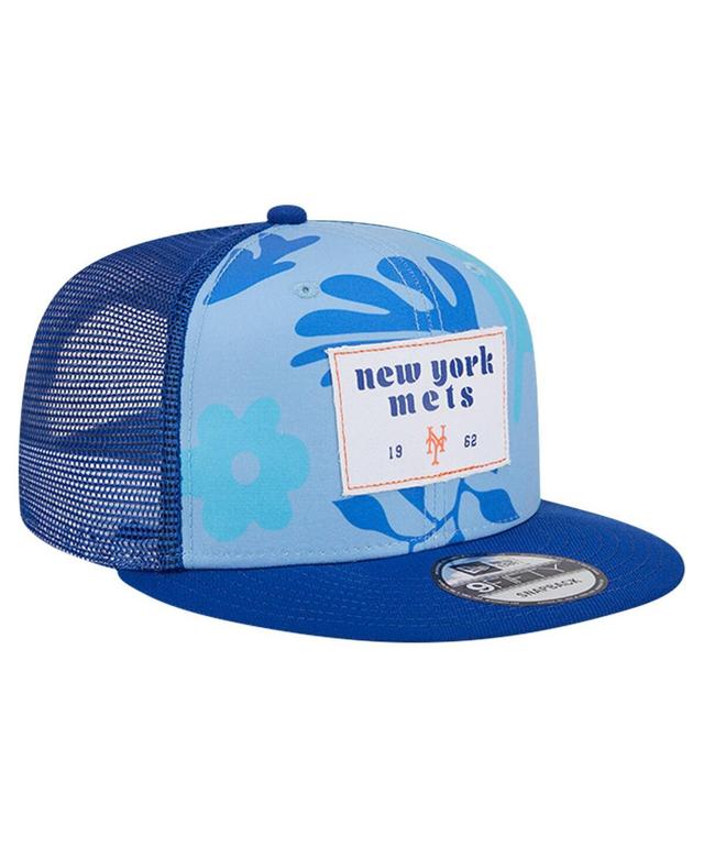 Mens New Era Royal New York Mets Bikini Bottom Trucker 9FIFTY Snapback Hat Product Image