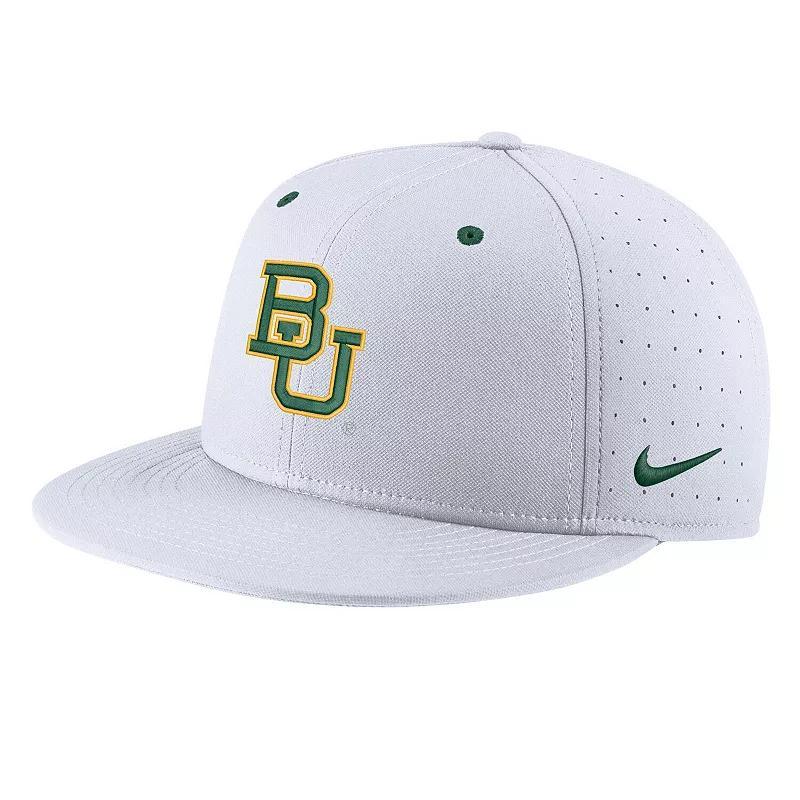 Mens Nike White Baylor Bears Aero True Baseball Performance Fitted Hat Product Image