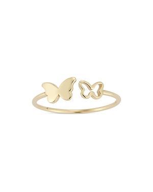 Moon & Meadow 14K Yellow Gold Butterfly Ring - 100% Exclusive Product Image