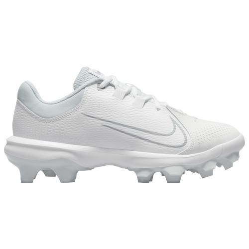 Nike Womens Hyperdiamond 4 Pro MCS - Shoes White/Wolf Grey/Pure Platinum Product Image