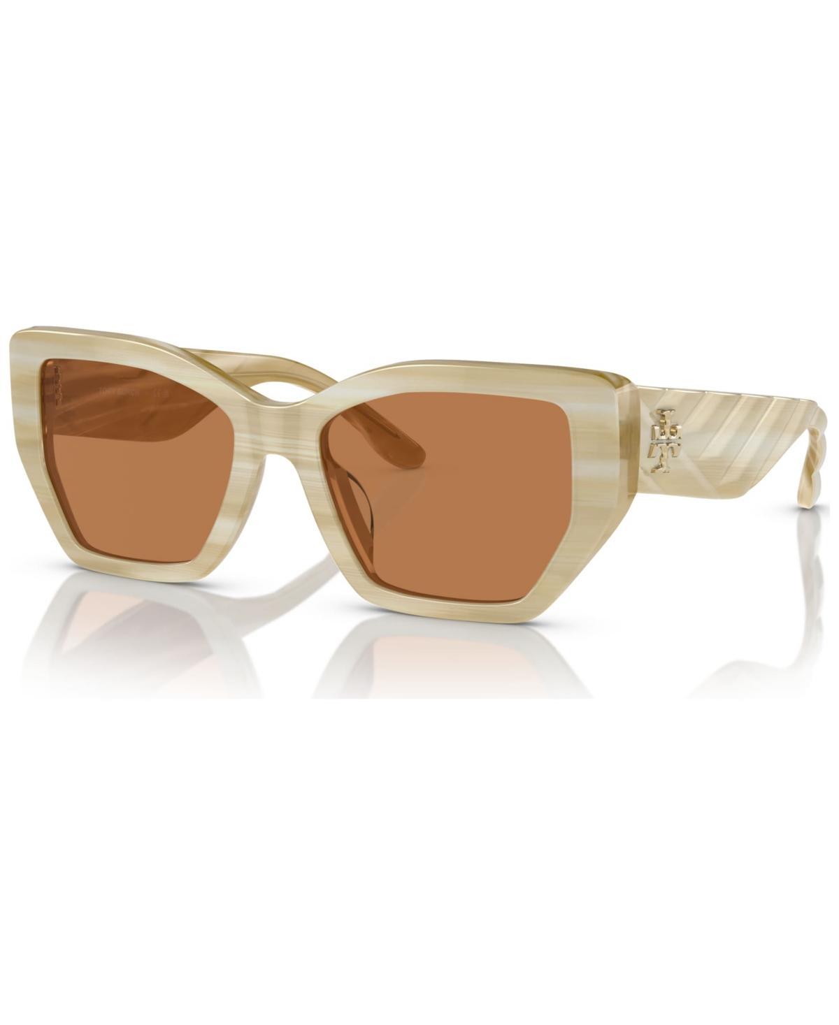 Tory Burch 53mm Rectangular Sunglasses Product Image