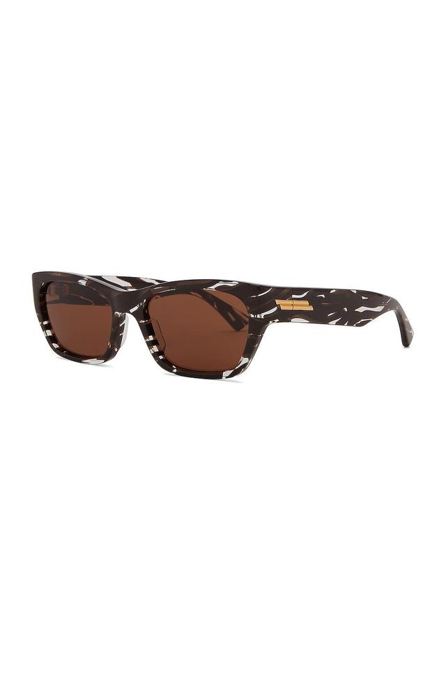 Saint Laurent Rectangular Sunglasses Brown.. Product Image