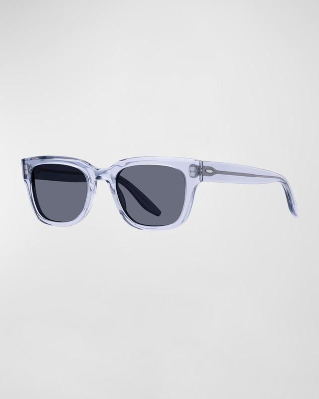 Mens Stax Clear Plastic Rectangle Sunglasses Product Image