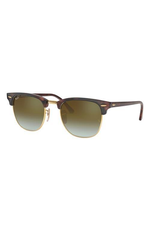 RAY BAN Ray-ban 49mm Clubmaster Sunglasses In Green Flash Product Image