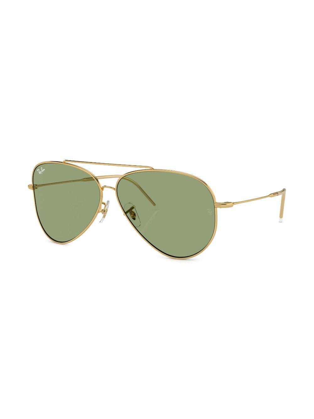 RAY BAN Reverse Aviator-frame Sunglasses In Grey Product Image