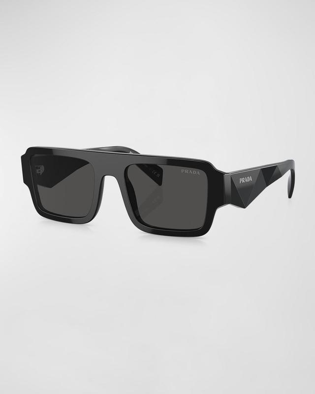 Mens Acetate Rectangle Sunglasses Product Image