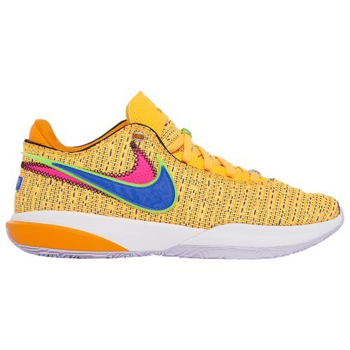 Nike Mens LeBron James Nike Lebron XX - Mens Basketball Shoes White/Orange/Multi Product Image