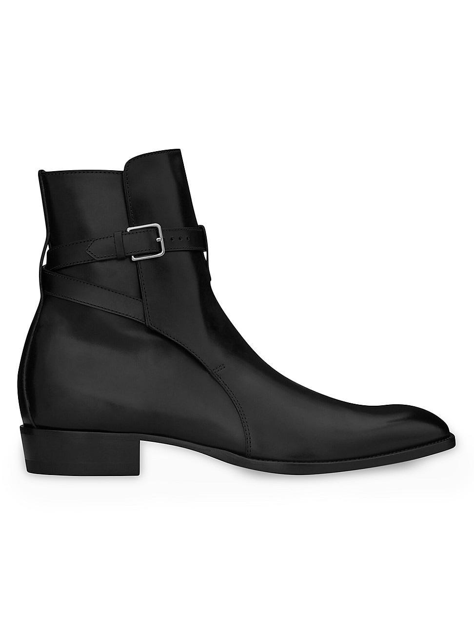 Mens Wyatt Leather Ankle Boots Product Image