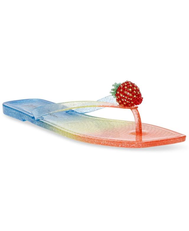 Betsey Johnson Womens Berry Novelty Jelly Flip Flop Sandals Product Image