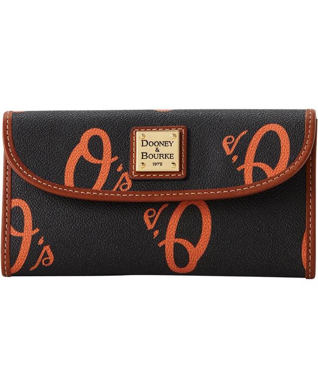 Womens Dooney & Bourke Baltimore Orioles Sporty Monogram Continental Clutch Product Image