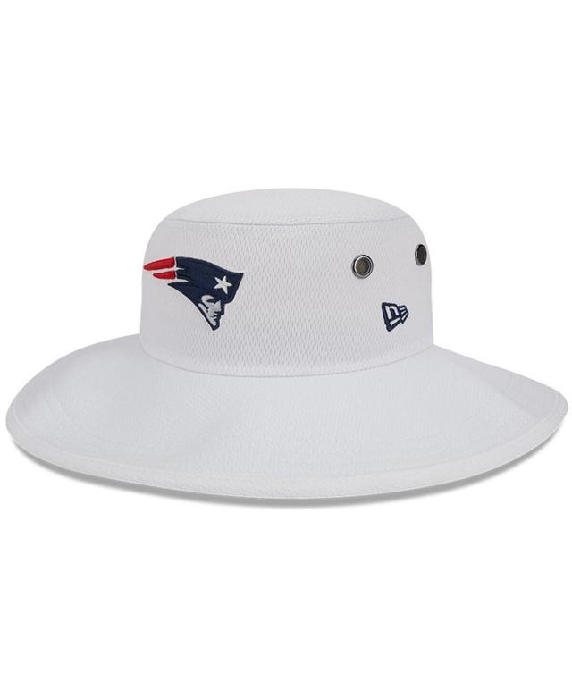 Mens New Era White New England Patriots 2023 Nfl Training Camp Panama Bucket Hat Product Image