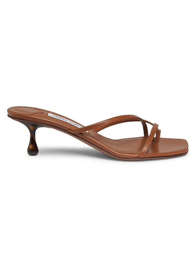 Womens Etana 50MM Nappa Leather Mules Product Image