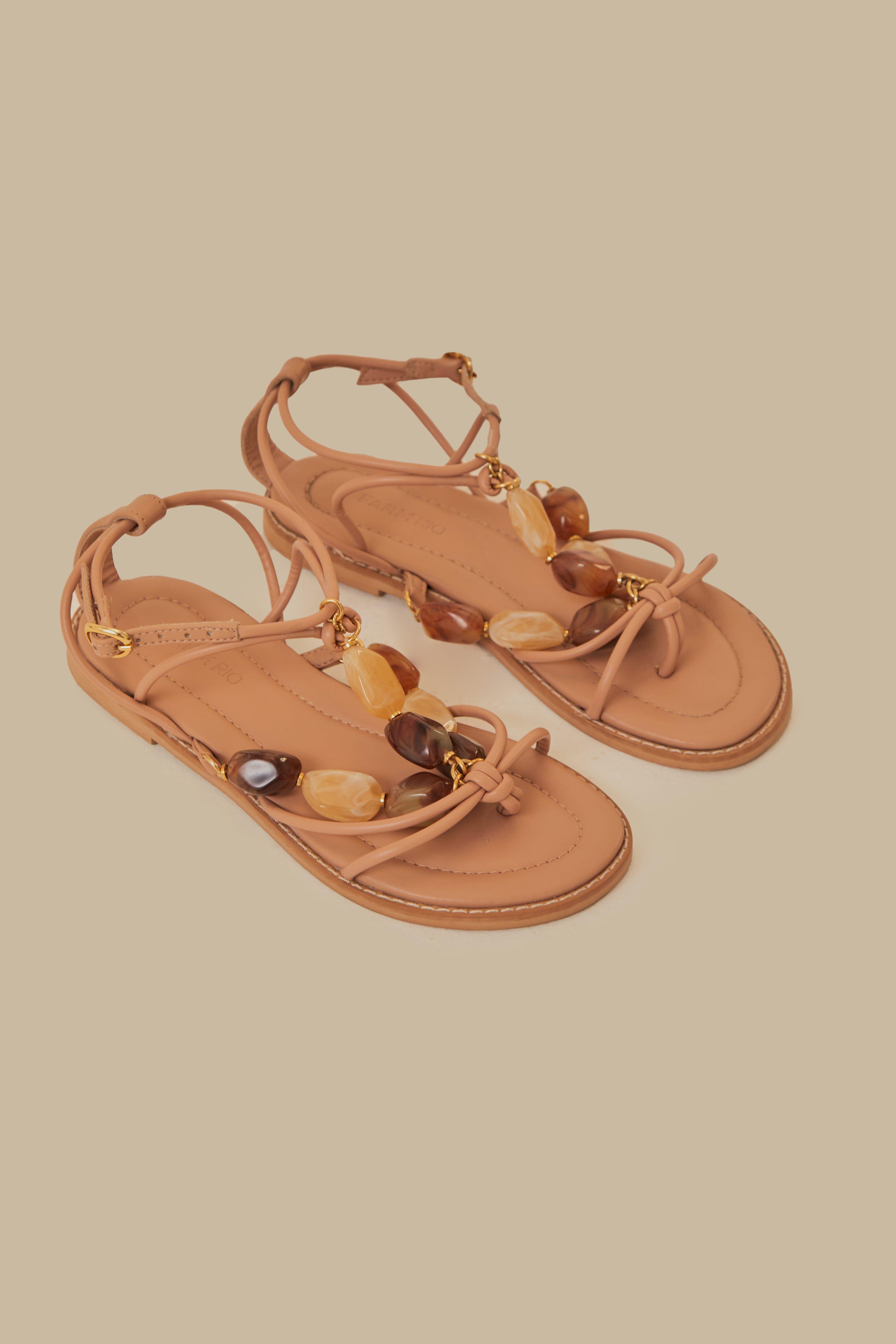 Pink Gem Straps Sandal, PINK / 5 product image